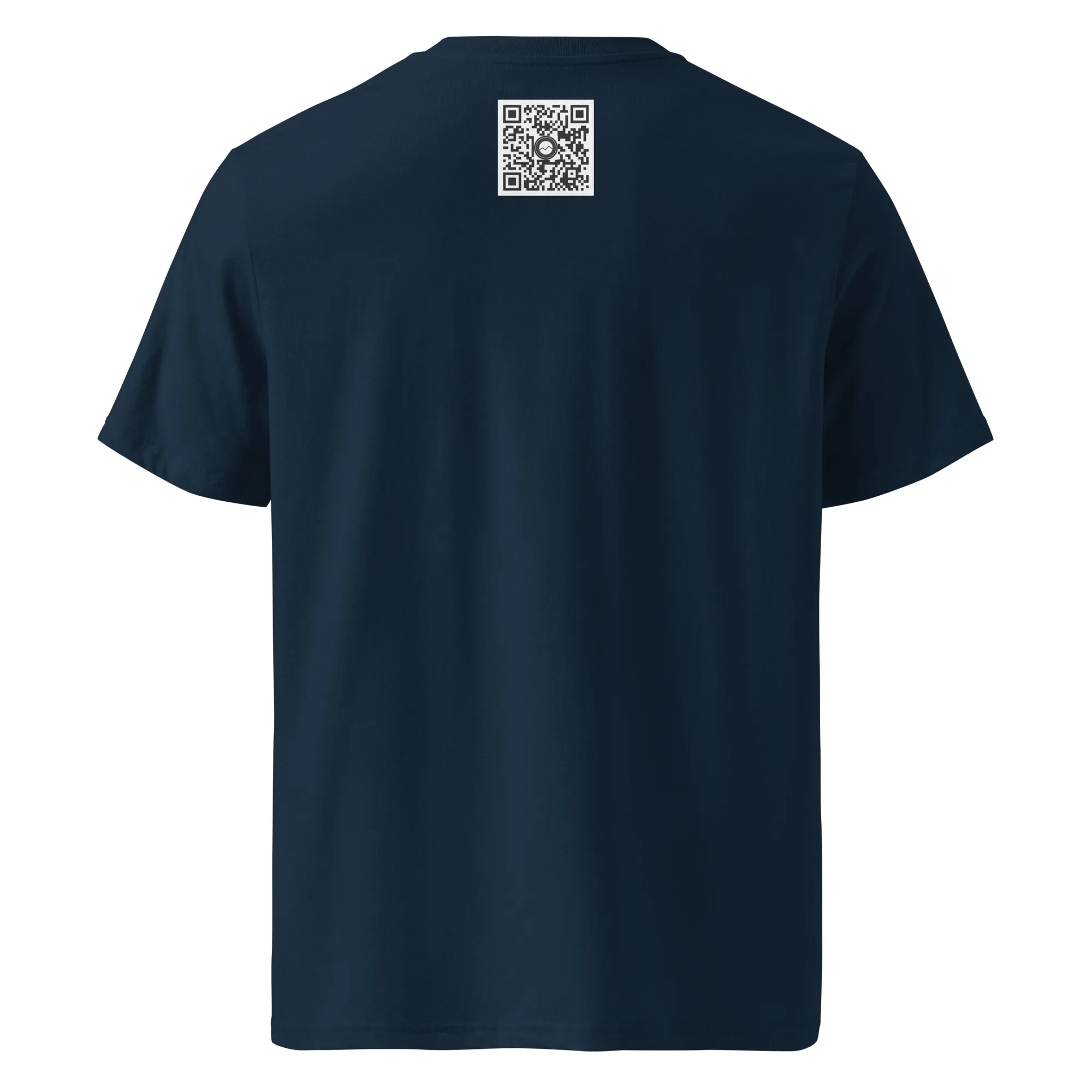 La Camiseta unisex Sotavento de Volcanica Productions es una camiseta de color negro con un código QR impreso en la parte superior de la espalda, disponible en exclusiva en nuestra Tienda Online.